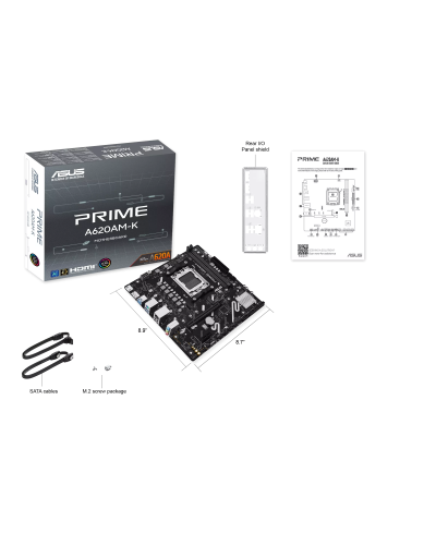 დედადაფა – ASUS PRIME A620AM-K / AM5 / DDR5