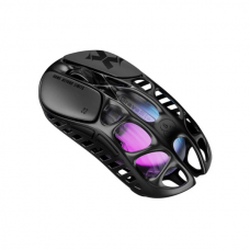 მაუსი - GravaStar Mercury X / უსადენო + სადენიანი / PAW3950 / 49 გრამი / 32,000 DPI / Tri-Mode / შავი
