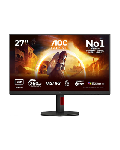 მონიტორი - AOC Q27G4ZR/01 / 27" / Fast IPS / 0.3ms / 260Hz / 2K QHD