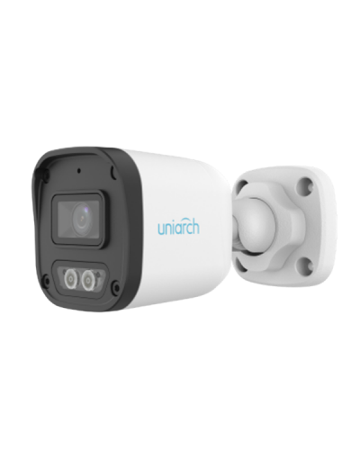 გარე სათვალთვალო ვიდეო კამერა Uniarch IPC-B132-AF28-DL-ECO / 2MP / PoE / Smart Dual Light / IP67