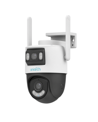 გარე სათვალთვალო ვიდეო კამერა UNIARCH Uho-P2S-M33F34 / 3MP + 3MP / Dual Lens PTZ / Wi-Fi / IP66