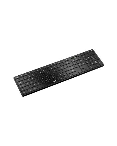 კლავიატურა - Genius SlimStar 7250BT / უსადენო / Bluetooth / 2.4GHz Wireless / USB-A / მემბრანული / AI Copilot / RU Layout / შავი / 100%