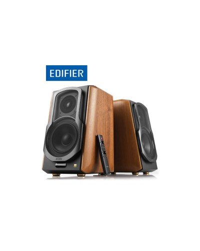 დინამიკი - Edifier S1000 MKII / 2.0 / 120W RMS / Bluetooth 5.0 aptX HD / Optical / Coaxial / ყავისფერი