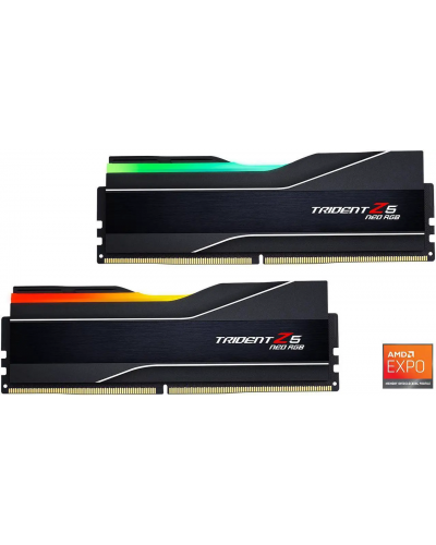 ოპერატიული მეხსიერება – G.SKILL Trident Z5 Neo RGB 32GB (2x16GB) / DDR5 / 6000MHz / CL30 / RGB / შავი
