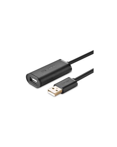USB დამაგრძელებელი UGREEN US121 (10323) – USB 2.0 Active / 15მ / შავი
