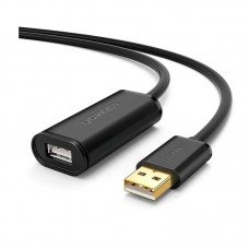 USB დამაგრძელებელი UGREEN US121 (10323) – USB 2.0 Active / 15მ / შავი