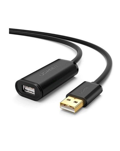 USB დამაგრძელებელი UGREEN US121 (10323) – USB 2.0 Active / 15მ / შავი