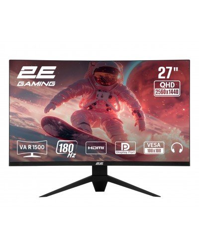 მონიტორი - 2E GAMING G2725BV / 27" / VA / 1ms / 180Hz / 2K QHD / რკალური