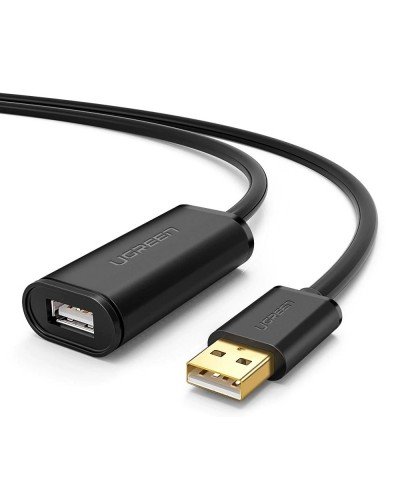 USB დამაგრძელებელი UGREEN US121 (10319) – USB 2.0 Active / 5მ / შავი
