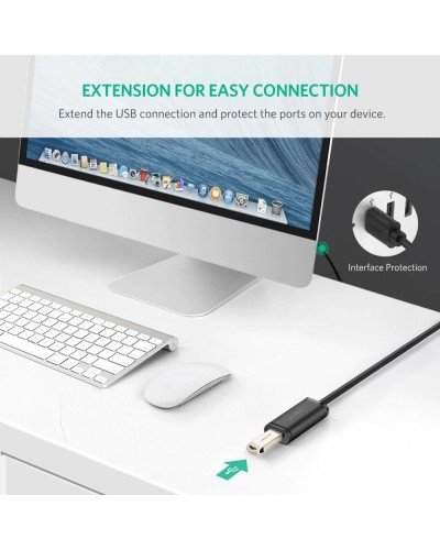 USB დამაგრძელებელი UGREEN US121 (10319) – USB 2.0 Active / 5მ / შავი