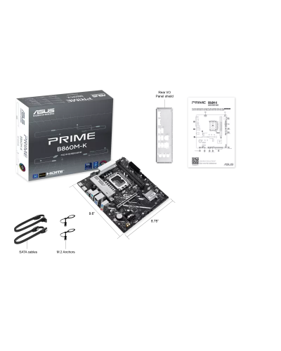 დედადაფა - ASUS PRIME B860M-K / DDR5 / LGA1851 / mATX