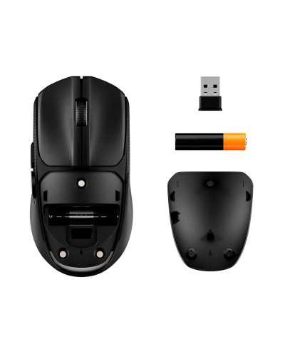 მაუსი - HyperX Pulsefire Fuse Wireless / უსადენო / Pixart PAW3311 / 12,000 DPI / 75 გრამი / შავი