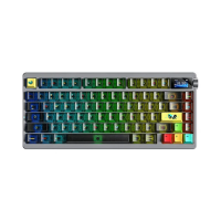 კლავიატურა - AULA NOVA75 / მექანიკური / Dream Sakura Switch / RGB / Tri-Mode / 75%