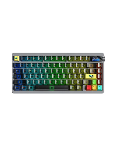 კლავიატურა - AULA NOVA75 / მექანიკური / Dream Sakura Switch / RGB / Tri-Mode / 75%