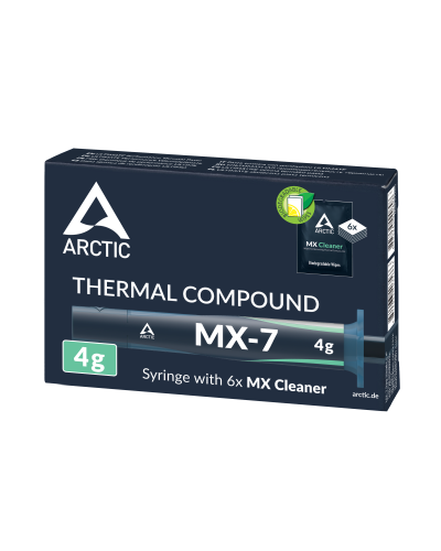 თერმო პასტა - ARCTIC MX-7 / 4 გრ + 6 ცალი MX Cleaner