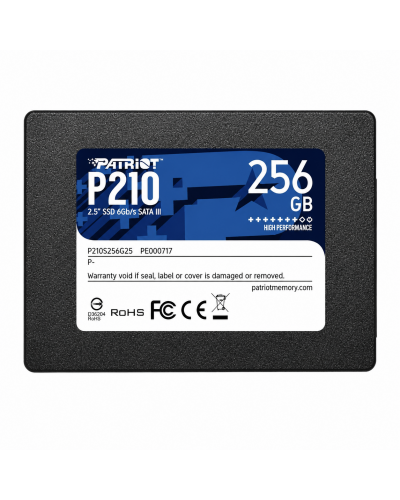 SSD - Patriot P210 / 256GB / 2.5" SATA III