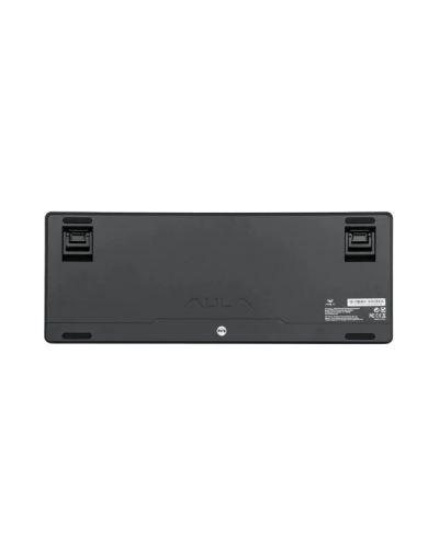 კლავიატურა - AULA F87 PRO V2 / დატენვადი / მექანიკური / Wireless / Bluetooth / სადენით Type-C / RGB / სვიჩი: Greywood V4 / შავი-გრადიენტული ნაცრისფერი / 87%