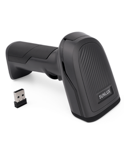 ბარკოდის სკანერი Sunlux XL-9621D – 2D | უსადენო | Bluetooth | USB | USB-VCP | შავი