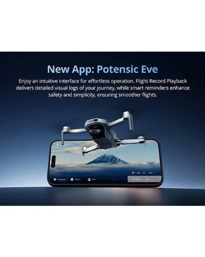 დრონი - Potensic ATOM 2 Standard Kit AI Tracking / 4K / 48MP / ნაცრისფერი