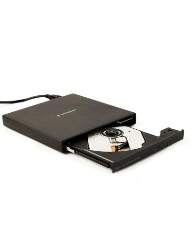 გარე დისკის წამკითხველი - Gembird DVD-USB-04 / USB 2.0 / შავი