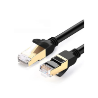 ქსელის კაბელი UGREEN NW107 (11269) – Cat.7 STP Patch Cord / 2მ / შავი