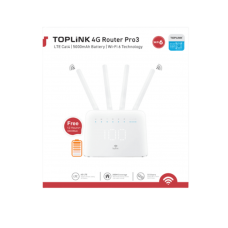 Wi-Fi როუტერი - TOPLINK MR715U / სიმ ბარათიანი 4G LTE როუტერი / ელემენტით