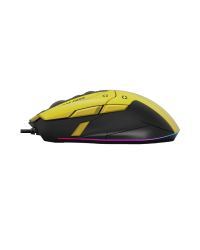 მაუსი - A4Tech Bloody W70 Max RGB / სადენით / 12,000 DPI / 145 გრამი / Punk Yellow