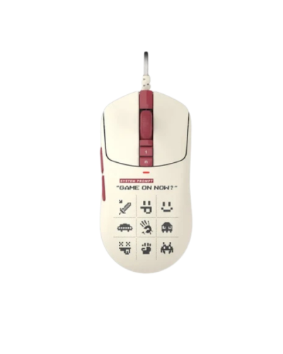 მაუსი - A4Tech Bloody W72 Ultra Lightweight / სადენით / Alpha 20K Gaming Engine / 20,000 DPI / 62 გრამი / Pixels Red