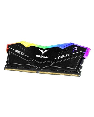 ოპერატიული მეხსიერება – TeamGroup T-Force Delta RGB 16GB / DDR5 / 6400MHz / CL38 / RGB / შავი