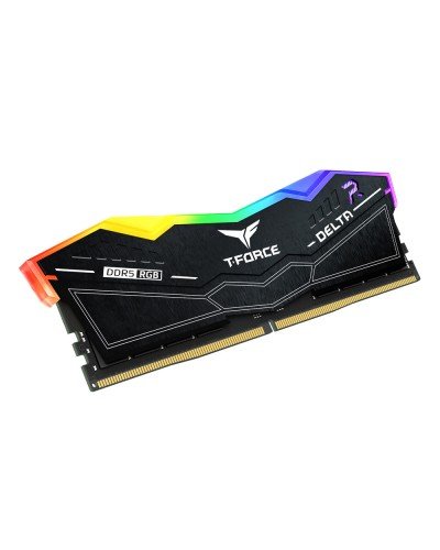 ოპერატიული მეხსიერება – TeamGroup T-Force Delta RGB 16GB / DDR5 / 6400MHz / CL38 / RGB / შავი