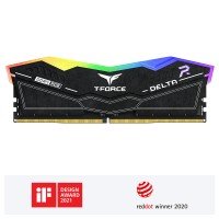 ოპერატიული მეხსიერება – TeamGroup T-Force Delta RGB 16GB / DDR5 / 6400MHz / CL38 / RGB / შავი