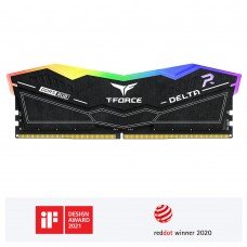 ოპერატიული მეხსიერება – TeamGroup T-Force Delta RGB 16GB / DDR5 / 6400MHz / CL38 / RGB / შავი