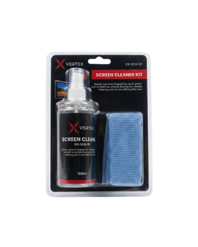 ეკრანის საწმენდი Vertex VX-SCK-01 2-in-1 - LCD/LED ეკრანისთვის | 150 მლ