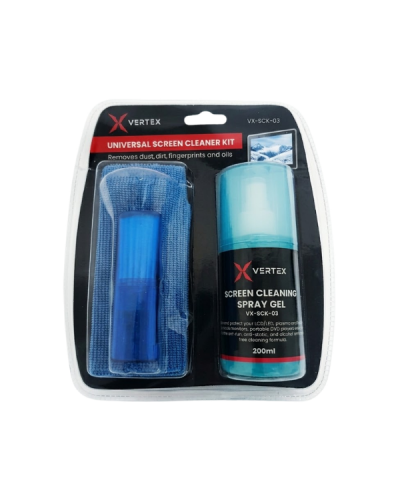ეკრანის საწმენდი Vertex VX-SCK-03 3-in-1 - LCD/LED ეკრანისთვის | 200 მლ