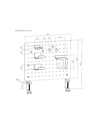 გეიმინგ თარო Vertex VX-GPB-02R - წითელი