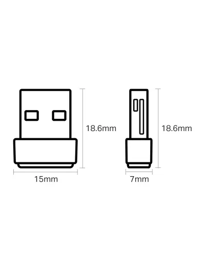 Wi-Fi USB ადაპტერი - TP-Link Archer T2U Nano / AC600 / Dual-Band