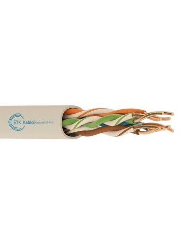 ქსელის კაბელი - Cat5e UTP PVC 25AWG 100% სპილენძი / 1 მეტრი