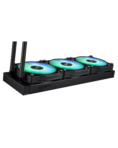 წყლის გაგრილება - ASUS MAX Gaming LC 360 / შავი / ARGB LCD