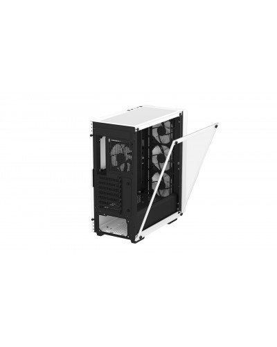 ქეისი - DeepCool CC560 WH V2 / 4x 120 მმ LED ფანი / Mini-ITX - Micro-ATX - ATX / ნაწრთობი მინა / თეთრი
