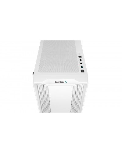 ქეისი - DeepCool CC560 WH V2 / 4x 120 მმ LED ფანი / Mini-ITX - Micro-ATX - ATX / ნაწრთობი მინა / თეთრი