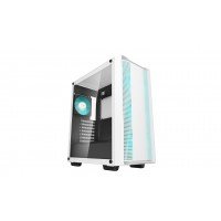 ქეისი - DeepCool CC560 WH V2 / 4x 120 მმ LED ფანი / Mini-ITX - Micro-ATX - ATX / ნაწრთობი მინა / თეთრი
