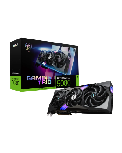 ვიდეობარათი - MSI GeForce RTX 5080 GAMING TRIO OC 16GB GDDR7