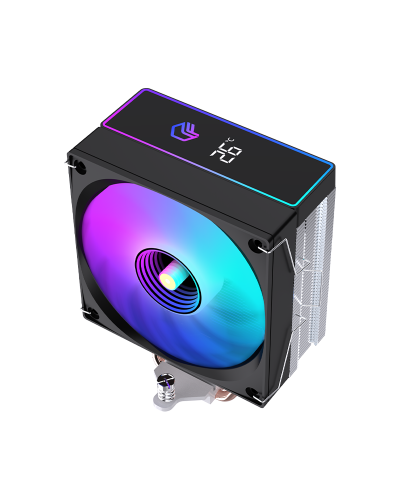 პროცესორის ქულერი - LOVINGCOOL AP400B / შავი / ARGB / Digital Display