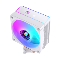 პროცესორის ქულერი - LOVINGCOOL AP400W / თეთრი / ARGB / Digital Display