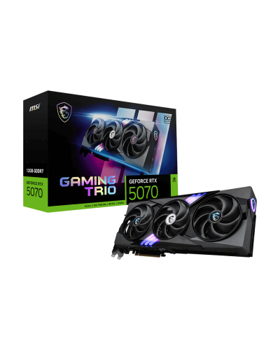 ვიდეობარათი - MSI GeForce RTX 5070 12G GAMING TRIO OC 12GB GDDR7 / შავი