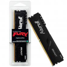 ოპერატიული მეხსიერება – Kingston FURY Beast 16GB / DDR4 / 3200MHz / CL16 / შავი