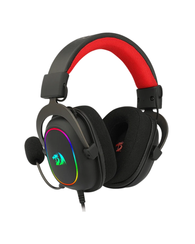 ყურსასმენი – Redragon H510-RGB Zeus / RGB / 7.1 Surround / სადენიანი / შავი