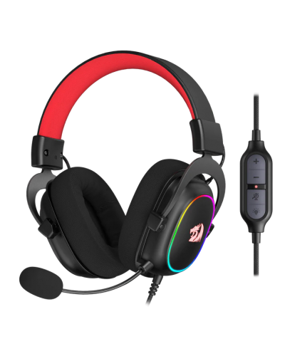 ყურსასმენი – Redragon H510-RGB Zeus / RGB / 7.1 Surround / სადენიანი / შავი