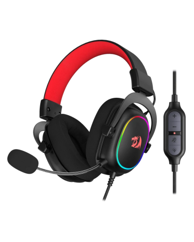 ყურსასმენი – Redragon H510-RGB Zeus / RGB / 7.1 Surround / სადენიანი / შავი