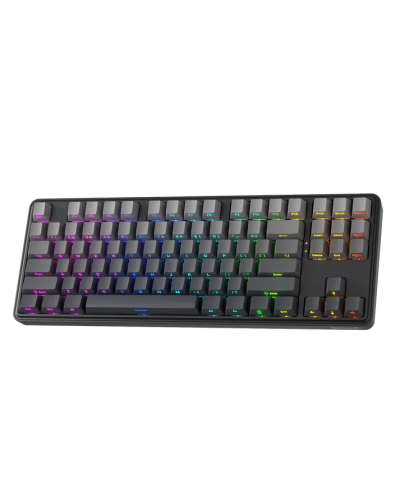 კლავიატურა - Redragon K707SP-RGB-PRO Star Blade Pro / დატენვადი / მექანიკური / 2.4GHz Wireless / Bluetooth / სადენით Type-C / RGB / სვიჩი: Mint Mambo / 80%